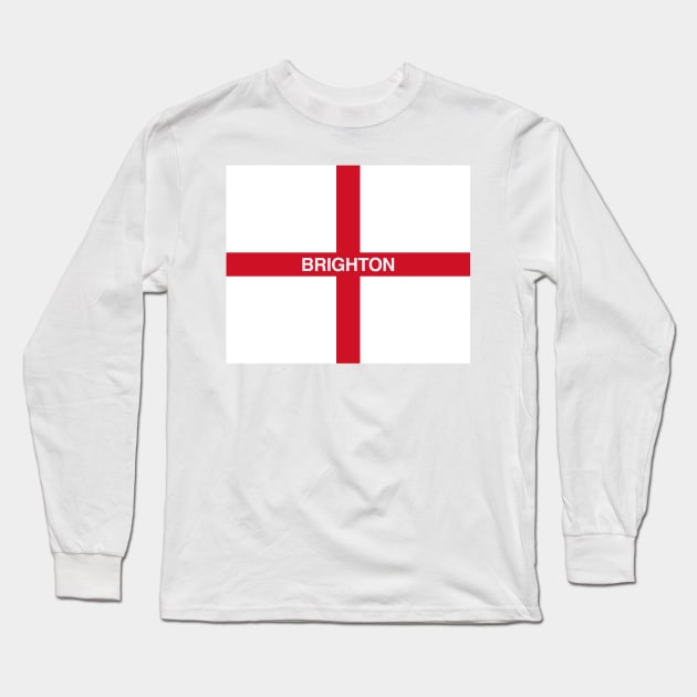 Brighton St George Flag Long Sleeve T-Shirt by Confusion101